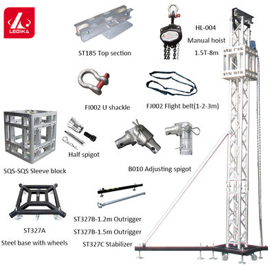 Lightweight and Customizable Aluminum Square Truss for Easy Transport and Setup