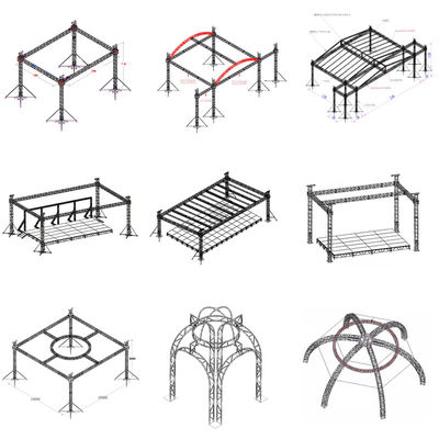 Lightweight Durable Aluminum Spigot Truss For Event Production And Exhibitions